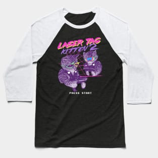 Laser Tag Kitten 2 Baseball T-Shirt